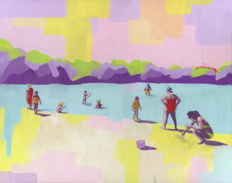 Une journée libre - Peinture originale